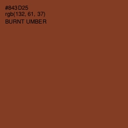 #843D25 - Burnt Umber Color Image